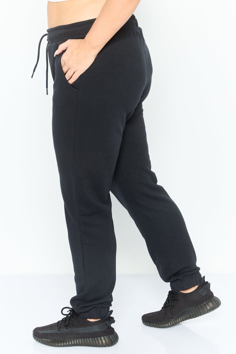 KANGOL Women Sportswear Fit Embroidered Outdoor Track Pants, Black - Image 3
