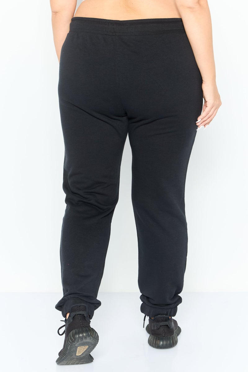 KANGOL Women Sportswear Fit Embroidered Outdoor Track Pants, Black - Image 2