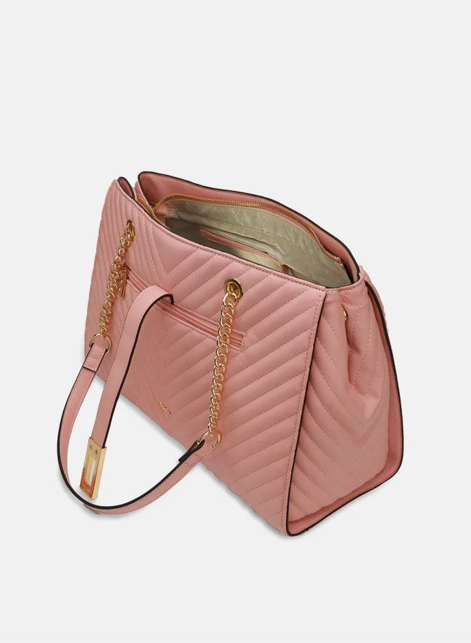 AMICA Dulce Quilted Tote Bag Women's Handbag - Pink