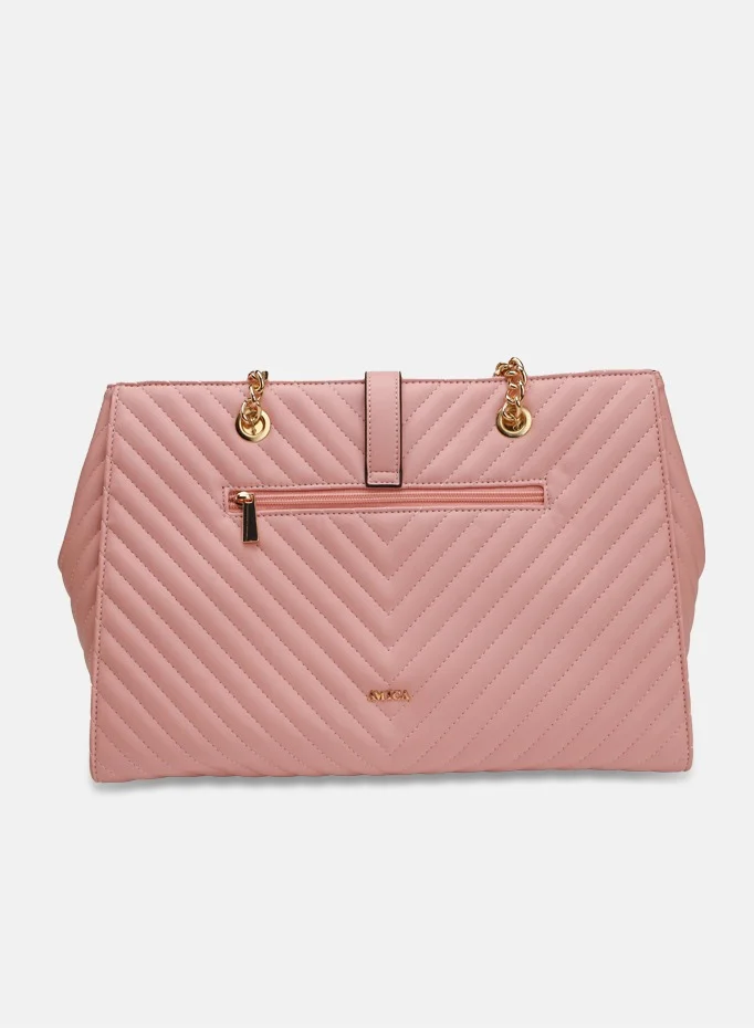 AMICA Dulce Quilted Tote Bag Women's Handbag - Pink