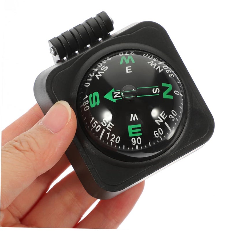 Adjustable High Precision Dashboard Compass For Car Boat Motorcycle 3 Piece Set Outdoor Navigation - Image 4
