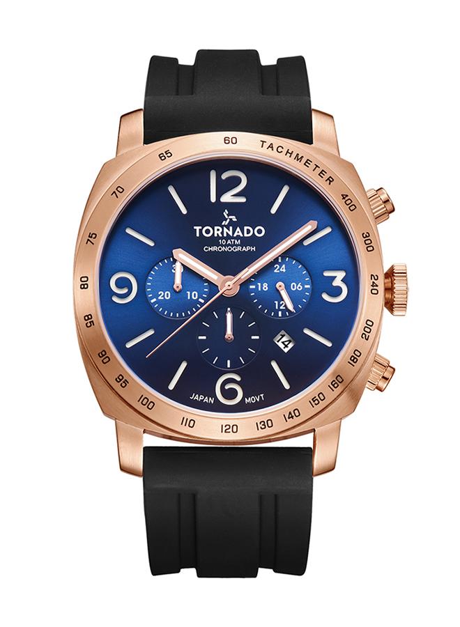 TORNADO Men's Silicone Chronograph Watch T9102-KSBN - 43x52 mm - Image 1