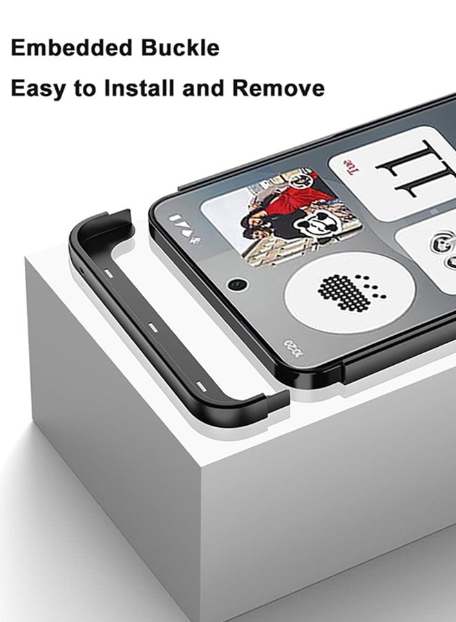 X-level Magnetic Stand Case for Nothing Phone 3A【360° Rotation Magnetic Stand】【N52 Stronger Magnets】Shockproof Protection, Anti-Yellow & Anti-Scratch, Ultra Slim, Magnetic Cover with Wireless Charging for Nothing Phone 3A Cover (Black） - Image 3