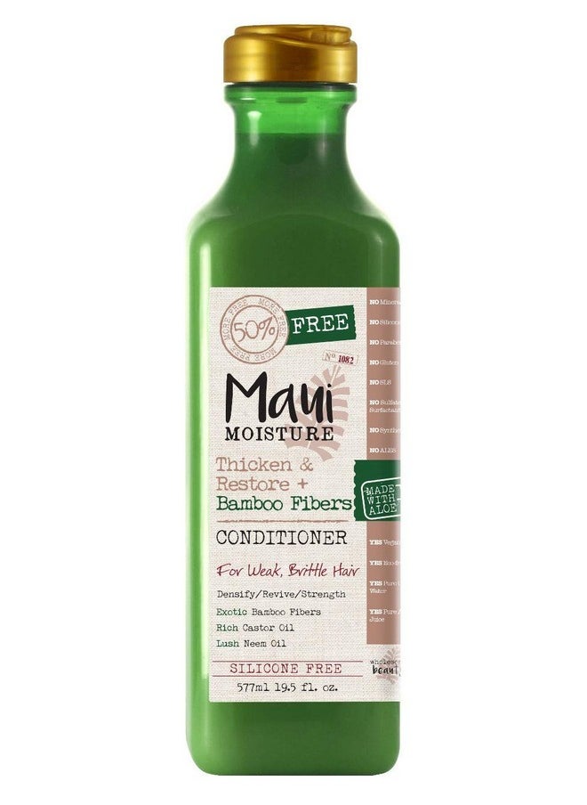 MAUI MOISTURE Aui Moisture Thicken & Restore & Bamboo Fibers Shampoo & Conditioner Set 19.5 Ounce  - Image 3