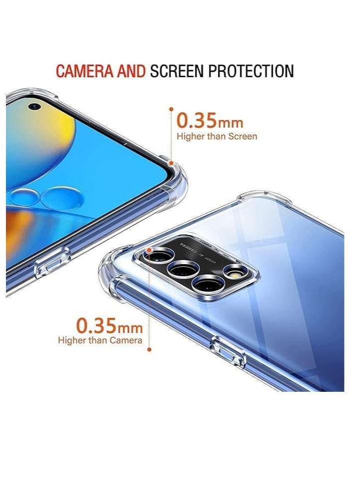 Generic - Compatible with OPPO A74 5G/A54 5G Case Cover Clear Transparent TPU Case for OPPO A74 Cover Clear Anti-Scratch Cover Case with Camera Protection for OPPO A54 Cover Case 6.5 inch - Image 1