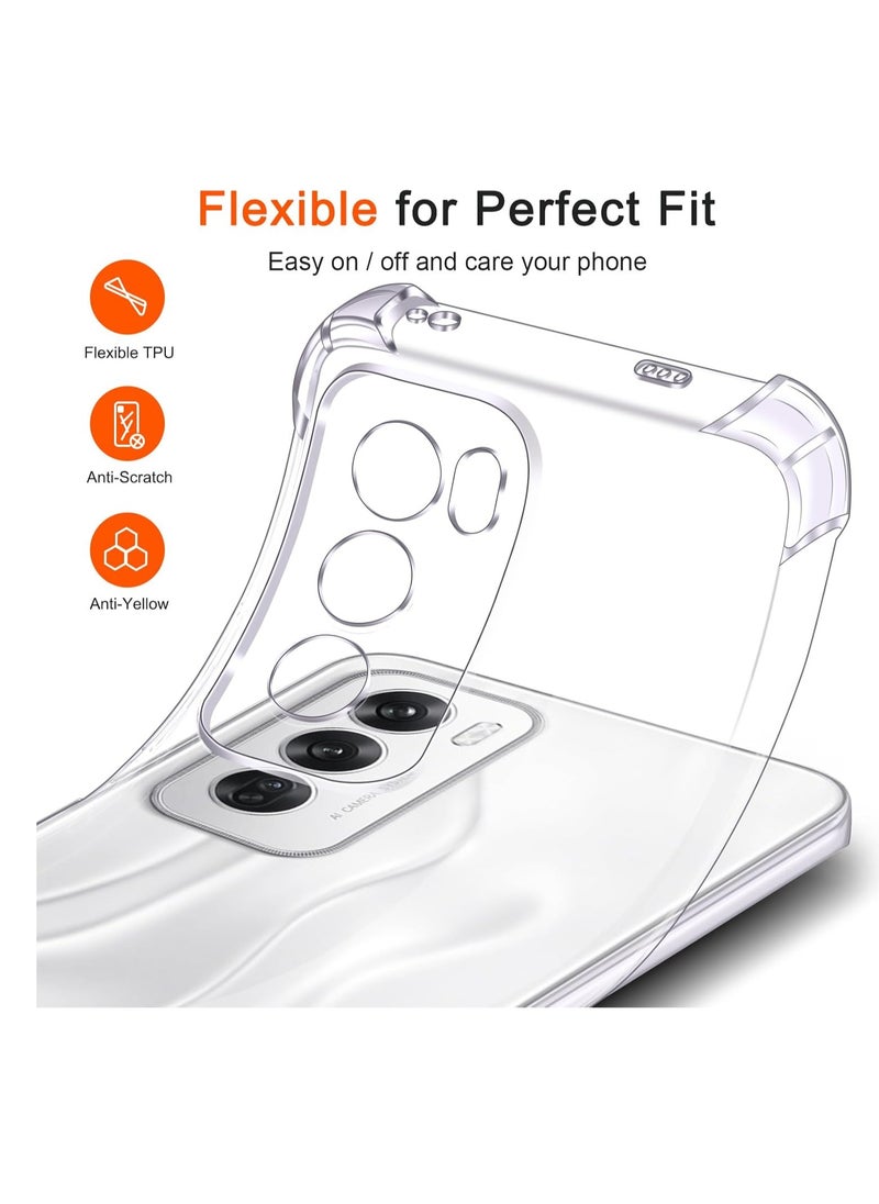 Generic - Compatible with OPPO A74 5G/A54 5G Case Cover Clear Transparent TPU Case for OPPO A74 Cover Clear Anti-Scratch Cover Case with Camera Protection for OPPO A54 Cover Case 6.5 inch - Image 1