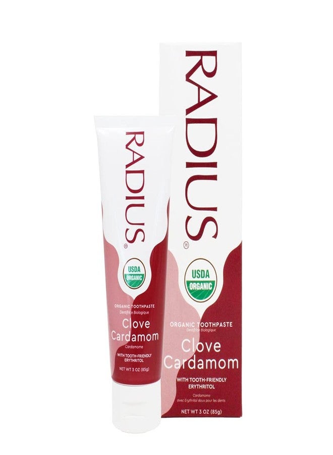 RADIUS Toothpaste, Clove Cardamom, 3 oz, USDA Organic Non-Toxic Chemical-Free Gluten-Free, Designed to Improve Gum Health & Prevent Cavities, Pack of 3 - Image 3