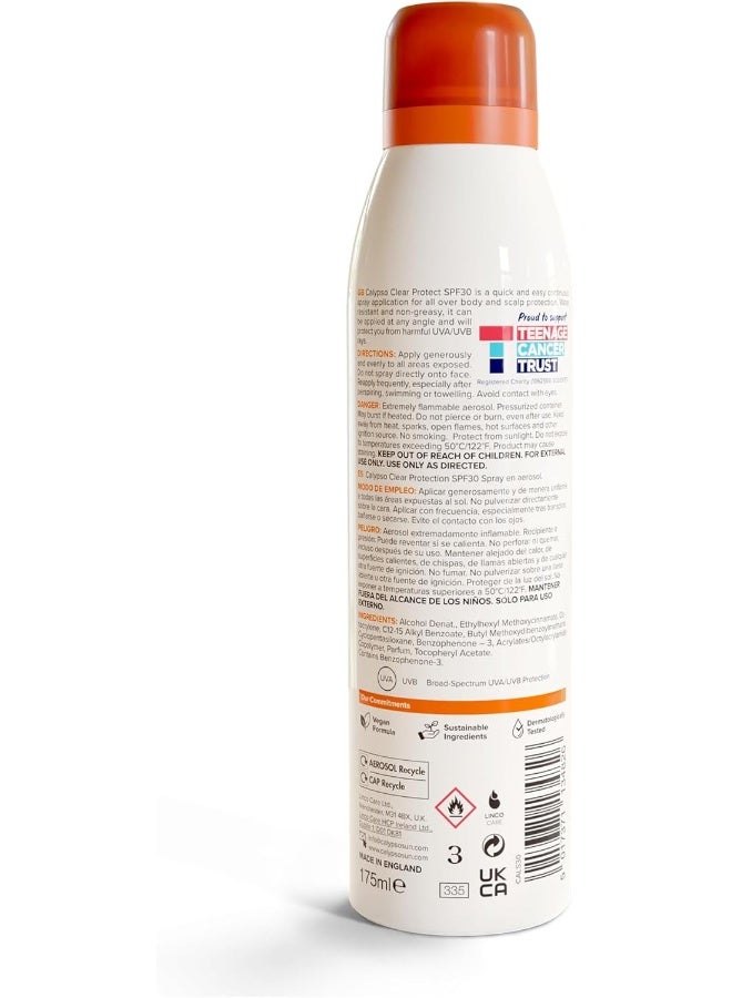 Calypso Clear Protection Continuous Spray SPF30 175 ml - Image 3