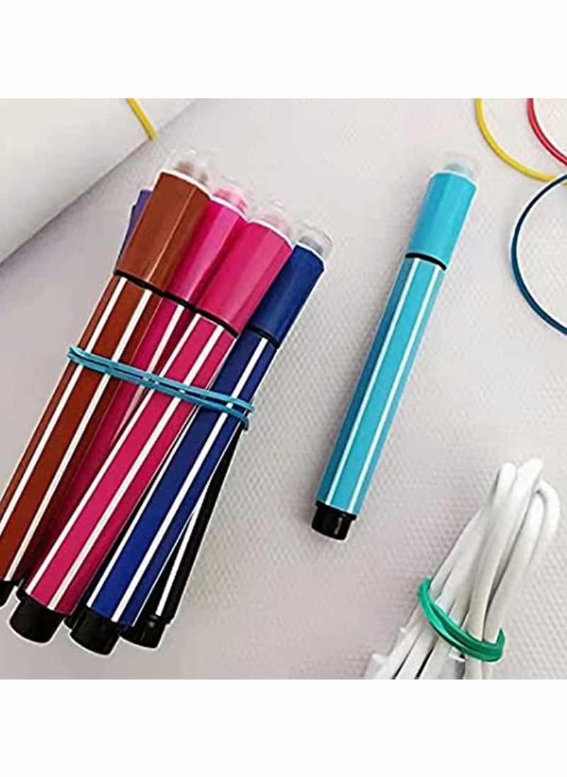 KASTWAVE - Rubber Band, Rubber Band Elastic Ball About 100 Pieces Colorful Rubber Bands Stretchable Rubber Band Balls Stationery Holder Elastic for DIY, Arts and Crafts, Document Organizing - Image 1