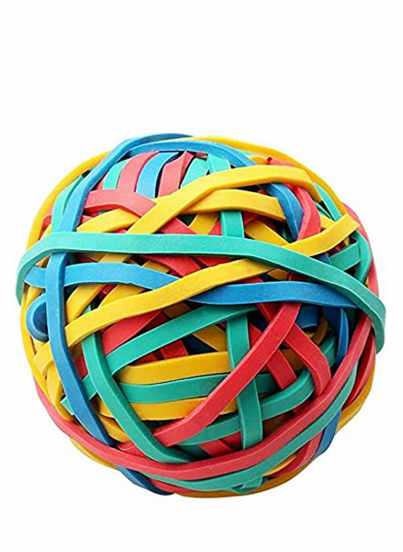 KASTWAVE - Rubber Band, Rubber Band Elastic Ball About 100 Pieces Colorful Rubber Bands Stretchable Rubber Band Balls Stationery Holder Elastic for DIY, Arts and Crafts, Document Organizing - Image 1