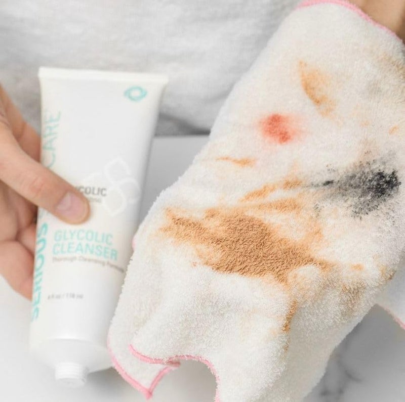 Serious Skincare Glycolic Acid Cleanser, Exfoliating Face Wash,10% Glycolic Acid, Deep Pore Purifying, Removes Makeup, Oil, and Impurities, Shave Prep, Anti-Aging for Women & Men 12 Oz & 4 Oz - Image 5