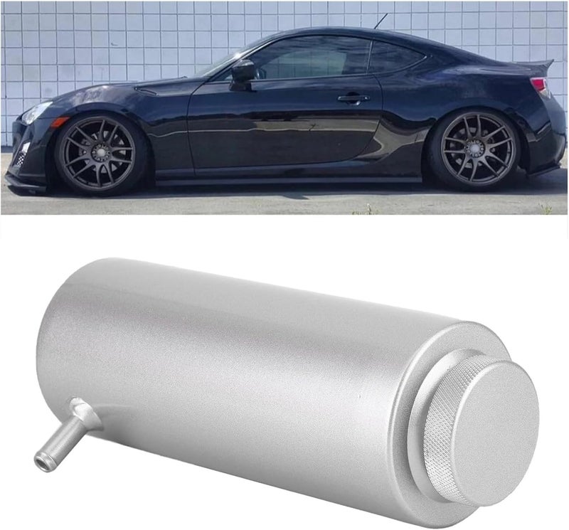 Coolant Tank 1pcs Car Universal Aluminum Oil Catch Tank0.8L Coolant Expansion Tank Cooling Catch Bottle 800ml Overflow Reservoir Coolant Expansion Tank - Image 2