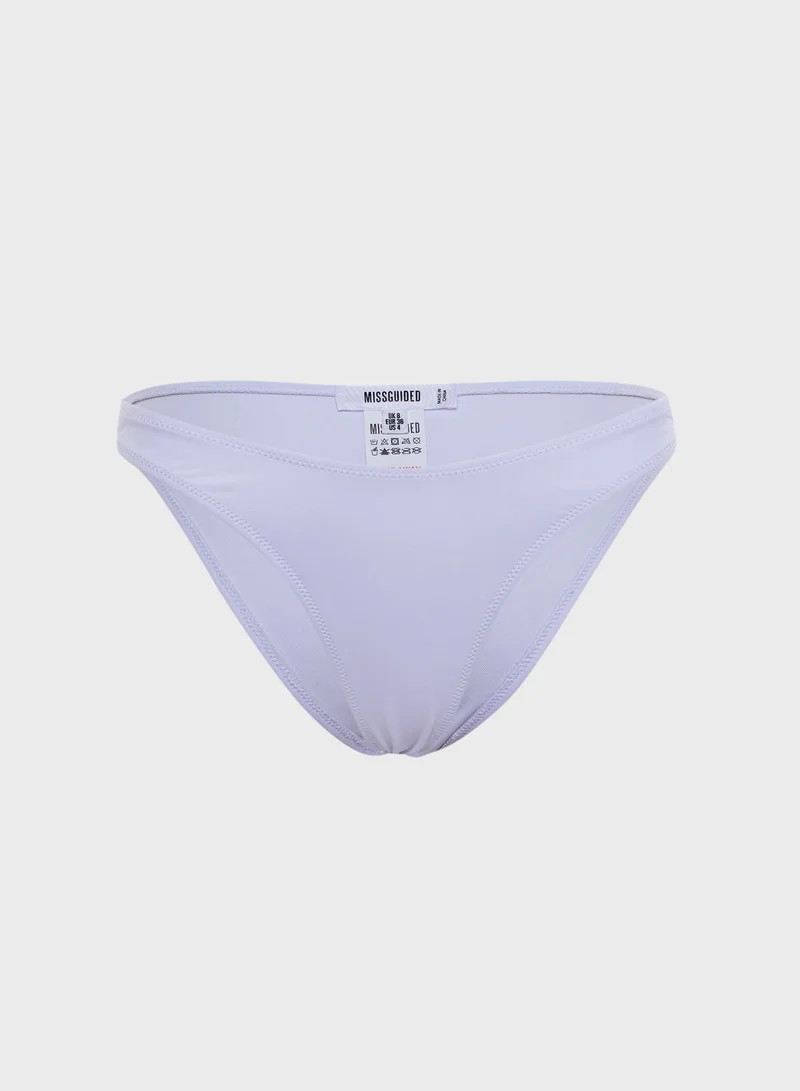 Missguided High Leg Bikini Bottoms
