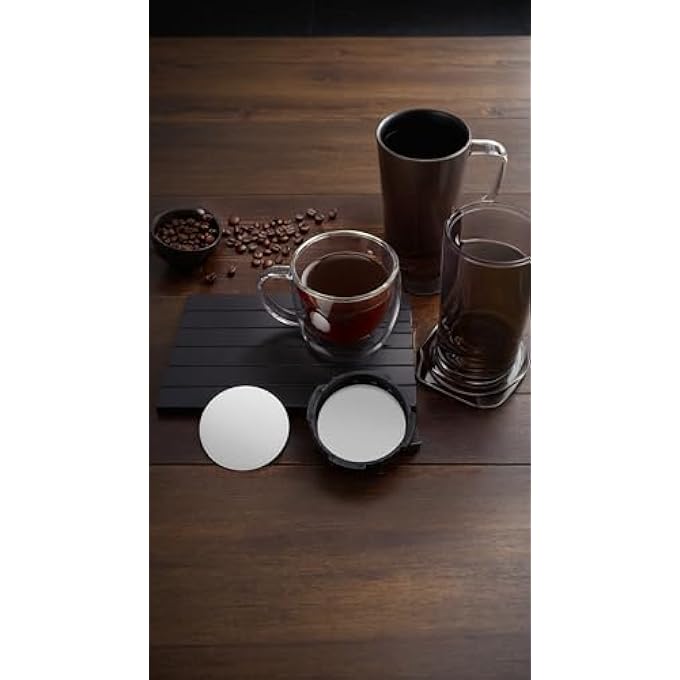 rayihni Reusable Metal Coffee Filter  Replacement Cap Set  Brew Smoother EcoFriendly Easy Clean Durable Design Fits All Models - Image 3