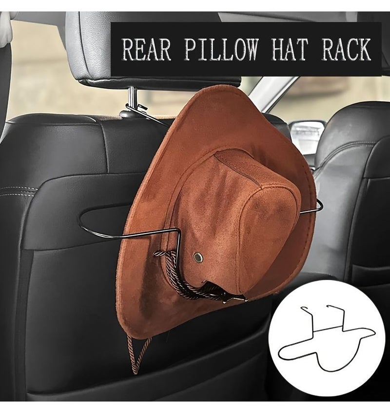 Black Car Seat Hat Storage Rack For Truck SUV Small Cars And Coats - Image 1