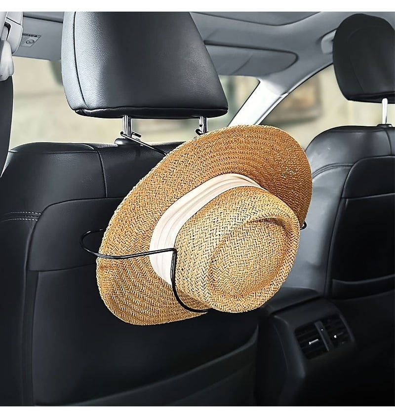 Black Car Seat Hat Storage Rack For Truck SUV Small Cars And Coats - Image 2
