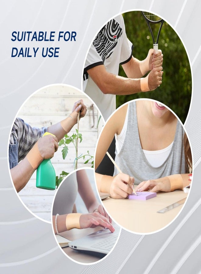 Hocafer Thumb Wrist Brace Compression Sleeve - Soft Elastic Thumb Protector Support for Relieving Pain, Arthritis(Toasted Almond, L, 2 Pack) - Image 5
