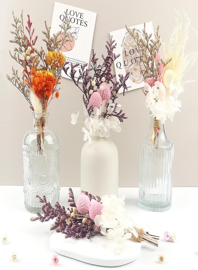 باقة زهور مجففة صغيرة بوهيمية مكونة من 10 قطع، زهور مجففة، باقات صغيرة، نباتات طبيعية حقيقية صغيرة لتزيين طاولات حفلات الزفاف، علب الهدايا، تزيين الكيك والزجاجات، زينة المزهريات المنزلية، أعمال يدوية (بيلي بول) - Image 4