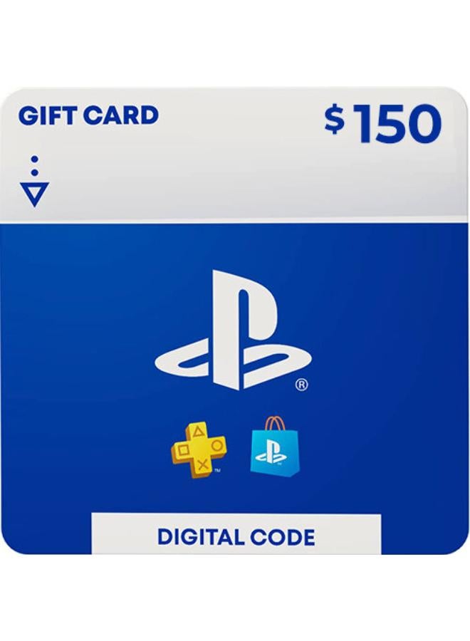 PlayStation Store DIgital Code Gift Card  150 USD