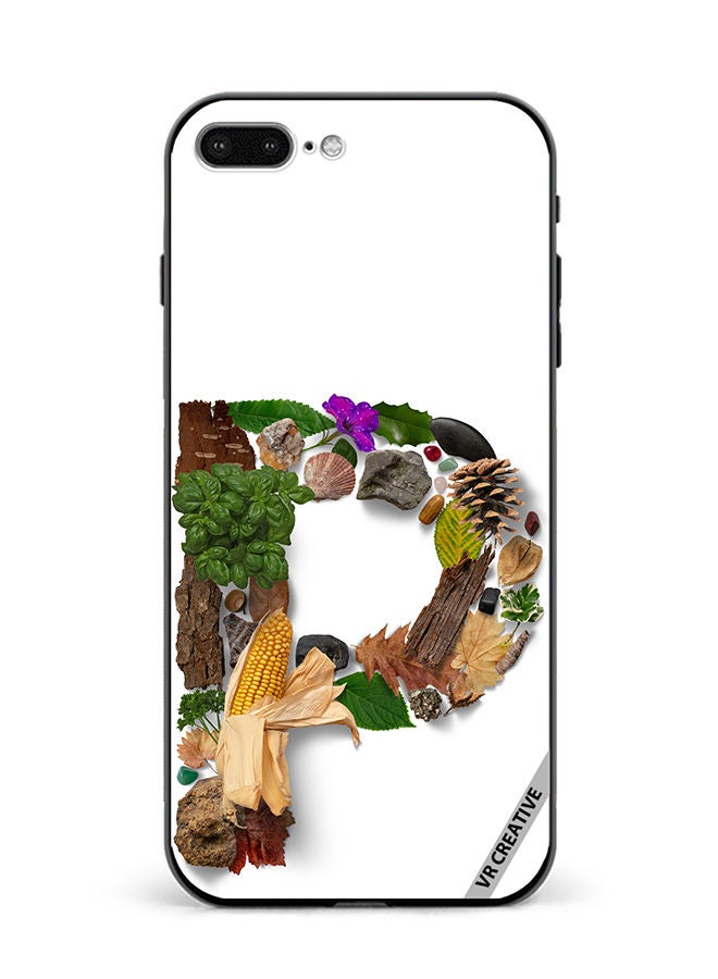 VR CREATIVE Protective Case Cover For Apple iPhone 7 Plus/8 Plus Alphabet P Design Multicolour - Image 1