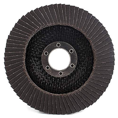 SI FANG 320 Grit Flap Discs 4 1/2 Inch Aluminum Oxide 10 Pack Angle Grinder Attachment Sanding Disc Blending Grinding Finishing - Image 2