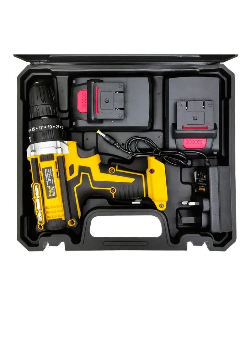 ROXON 21V Cordless Impact Cordless Screwdriver Drill Machine and Tool With 2 Li- Rechargeable Battery 1500 MAh RX21VCD - pzsku/Z766A8D5581BF3D0B999DZ/45/_/1736583775/599d76e4-0e0c-4296-8009-b16cc35f9c68