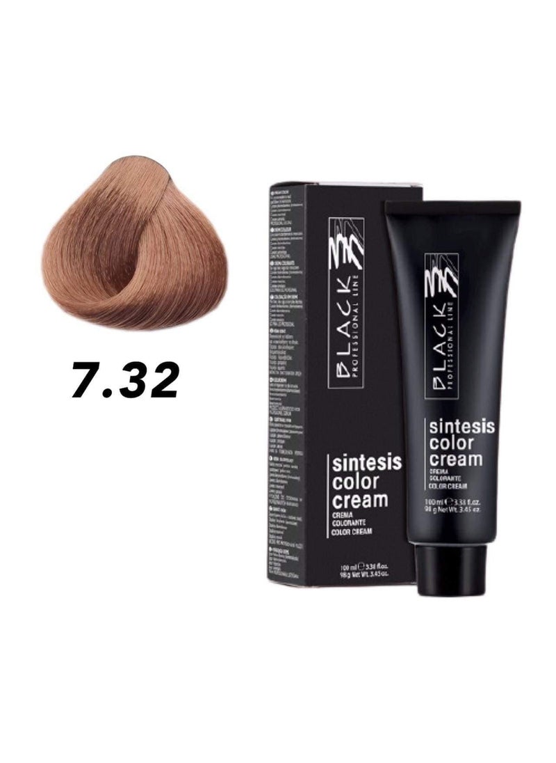 Black Black Sintesis Color Cream Coffee With Milk 7.32 