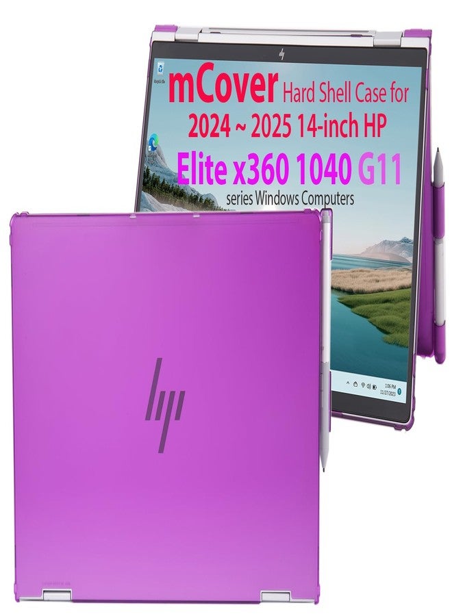 mCover ONLY Compatible with HP Elite x360 1040 G11 2-in-1 Series Windows Laptop (NOT for other HP Models) Purple - Image 1