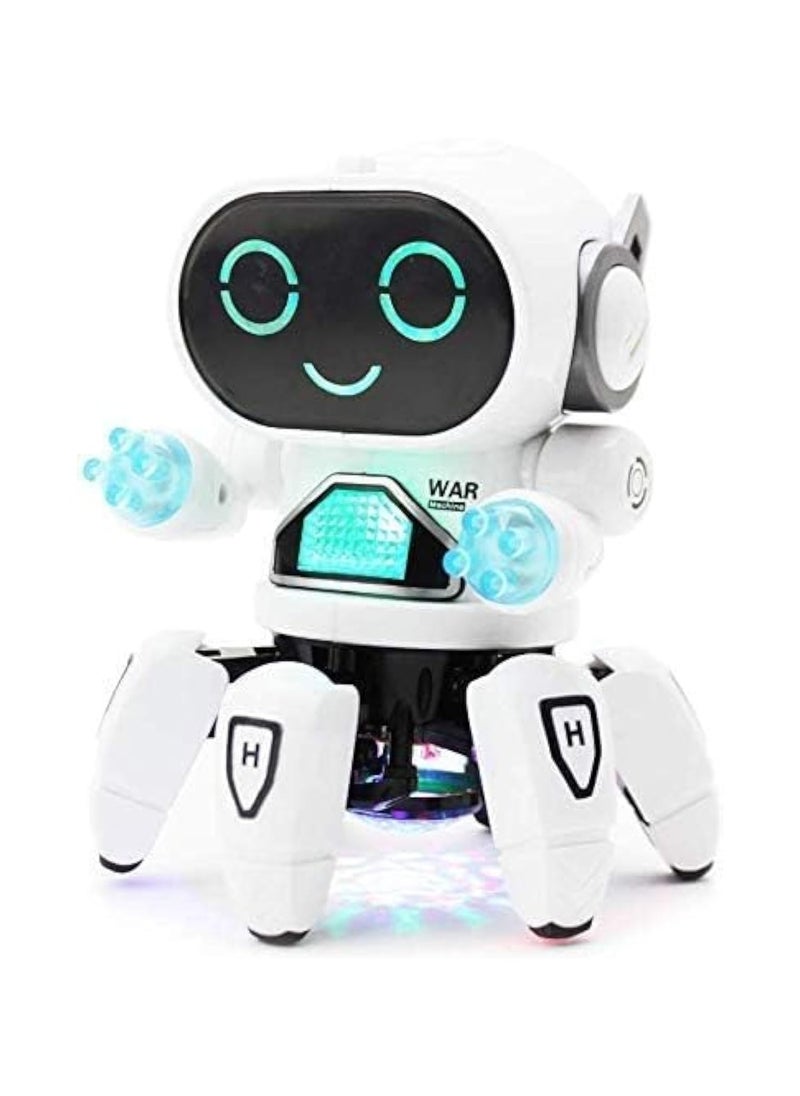 TOY GARDEN 2 IN 1 SGT-Bot Robot Pioneer Colorful Lights and Music All Direction Movement Dancing Robot Toys for Boys and Girls (WHITE+PINK)  - Image 2