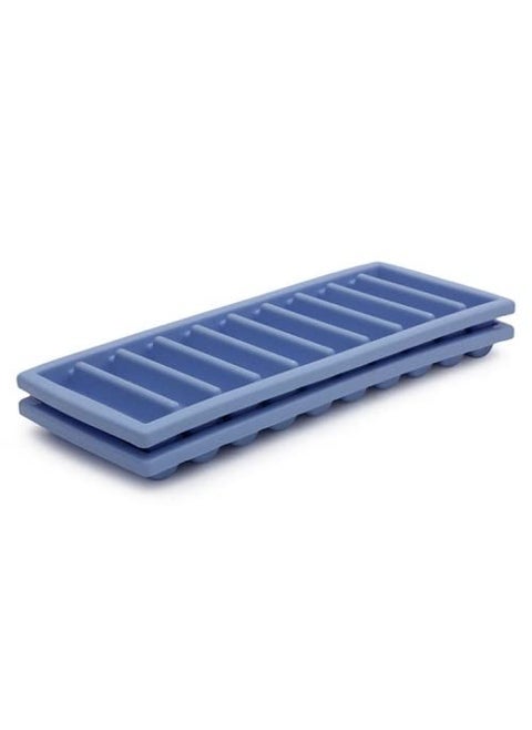 Adijyo Slim Narrow Long Ice Sticks Cube Maker Tray Mold with Easy Push Pop Up Perfect for Water Bottle Pack of 2