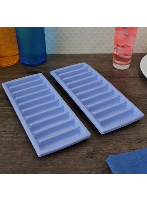ADIJYO - Adijyo Slim Narrow Long Ice Sticks Cube Maker Tray Mold with Easy Push Pop Up Perfect for Water Bottle Pack of 2 - Image 1
