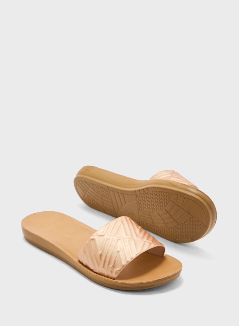 Vincci Open Toe Flat Sandals - Image 3