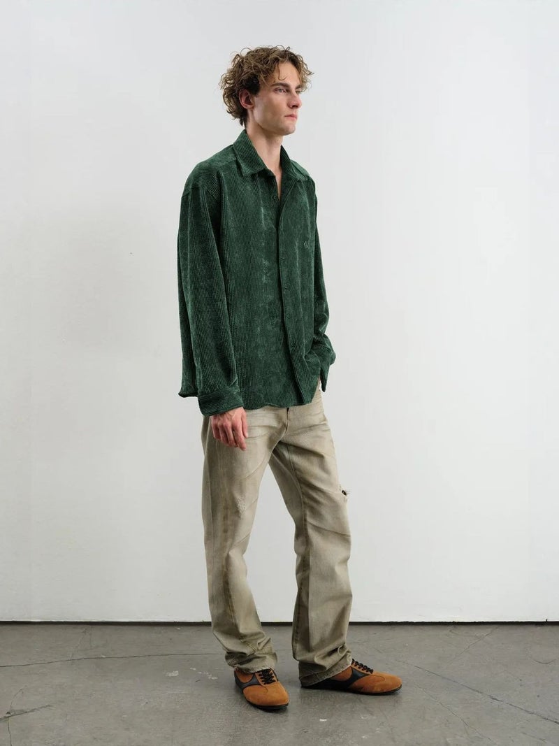 GIESTO Oversized Velvet Shirt - Image 3