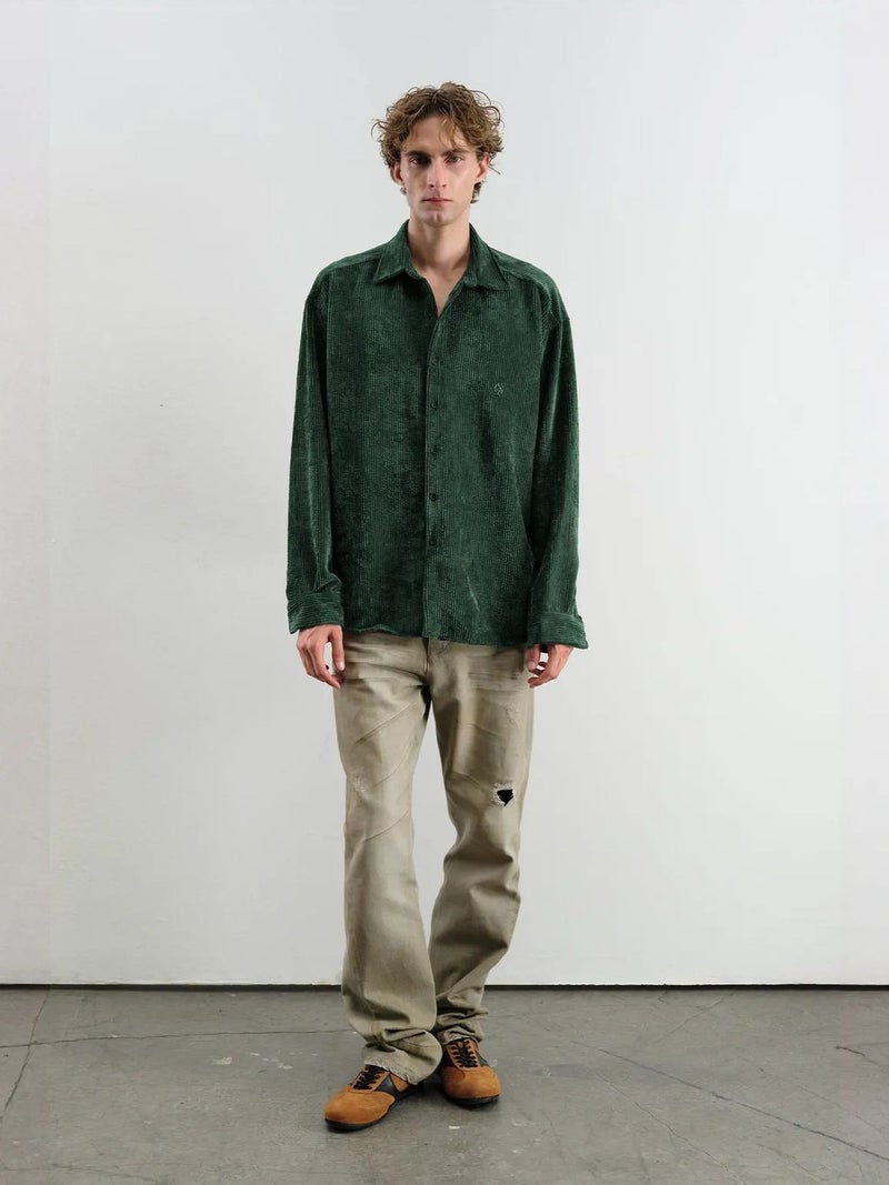GIESTO Oversized Velvet Shirt - Image 4
