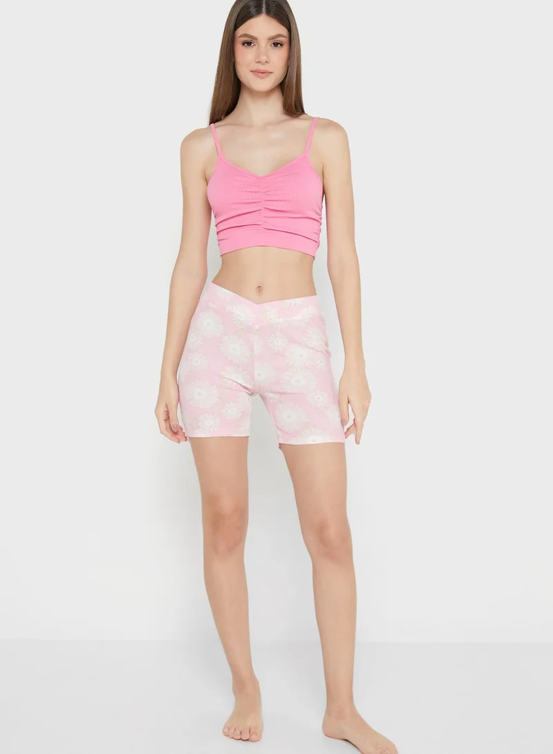 Cotton On Body Waffle V Front Bike Short