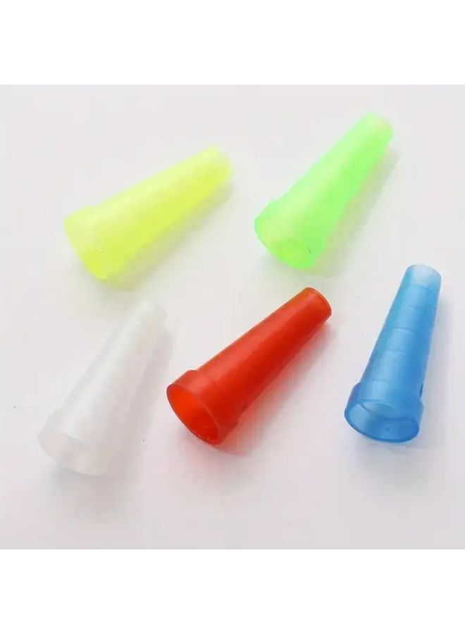 100pcs Random Color Single Use Plastic Hookah Mouthpieces Tapered Needle Blunt Tip Dispenser - Image 2