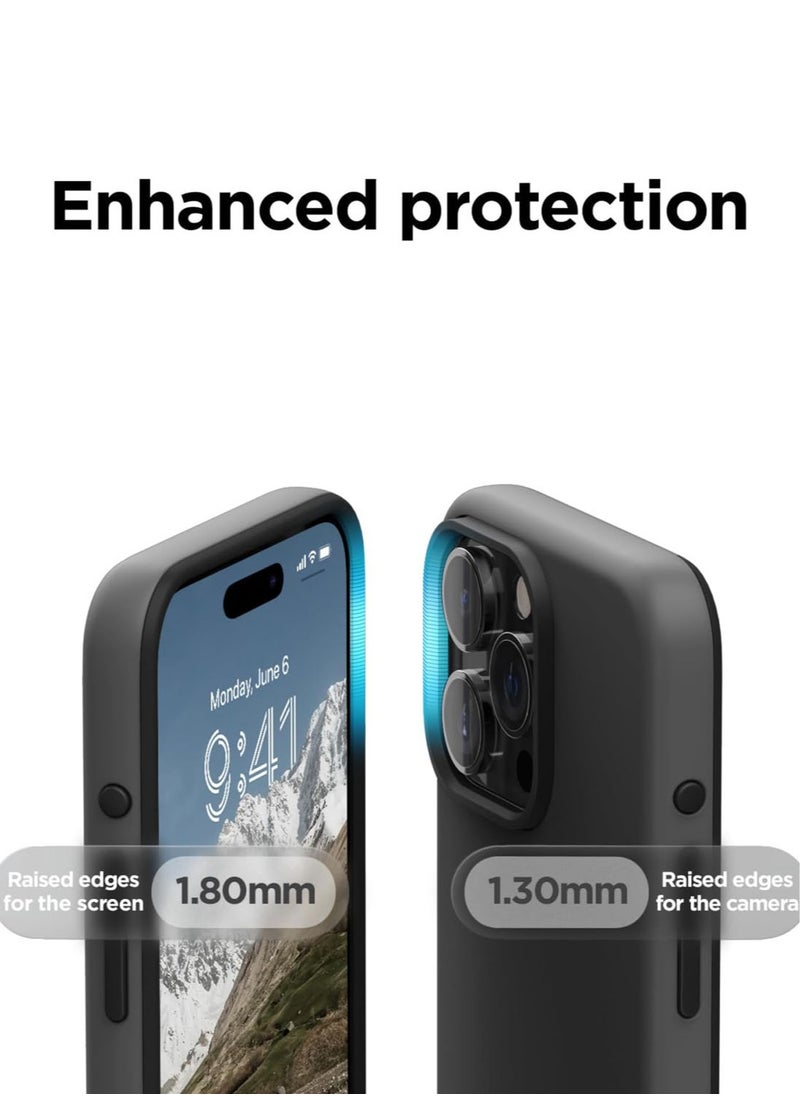 Elago Magnetic Glide for iPhone 15 Pro MAX with MagSafe Drop Protection Case Cover - Dark Gray Black  - Image 5