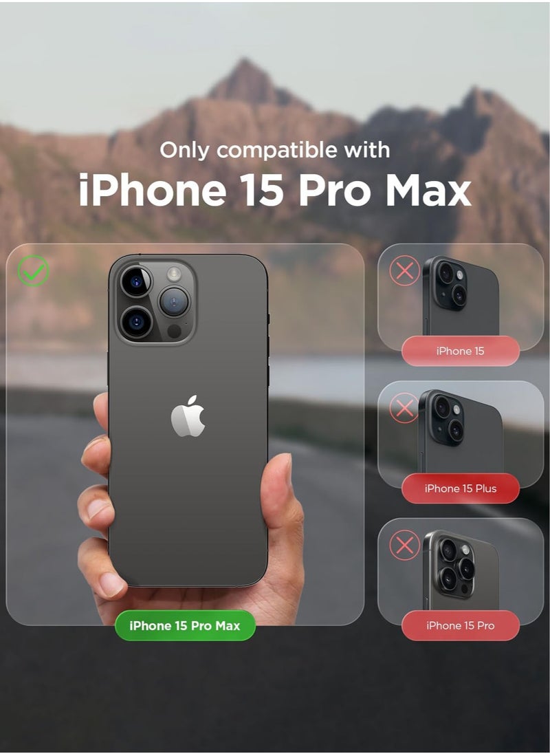 Elago Magnetic Glide for iPhone 15 Pro MAX with MagSafe Drop Protection Case Cover - Dark Gray Black  - Image 2