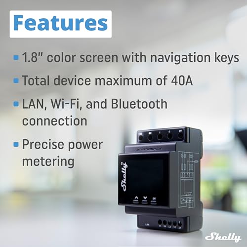 Shelly Pro 4PM | Wi-Fi & LAN, 4-Channel Smart Relay with Power Metering | Home Automation | Compatible with Alexa & Google Home | iOS Android App| Remote Appliances Control and Monitoring - Image 3