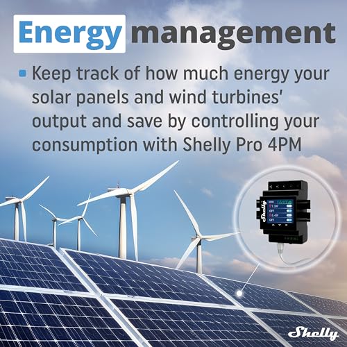 Shelly Pro 4PM | Wi-Fi & LAN, 4-Channel Smart Relay with Power Metering | Home Automation | Compatible with Alexa & Google Home | iOS Android App| Remote Appliances Control and Monitoring - Image 2