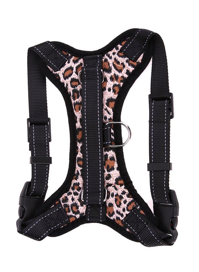 NIBEMINENT Leopard Print Breathable Chest Strap Harness Vest Brown/Black - Image 4