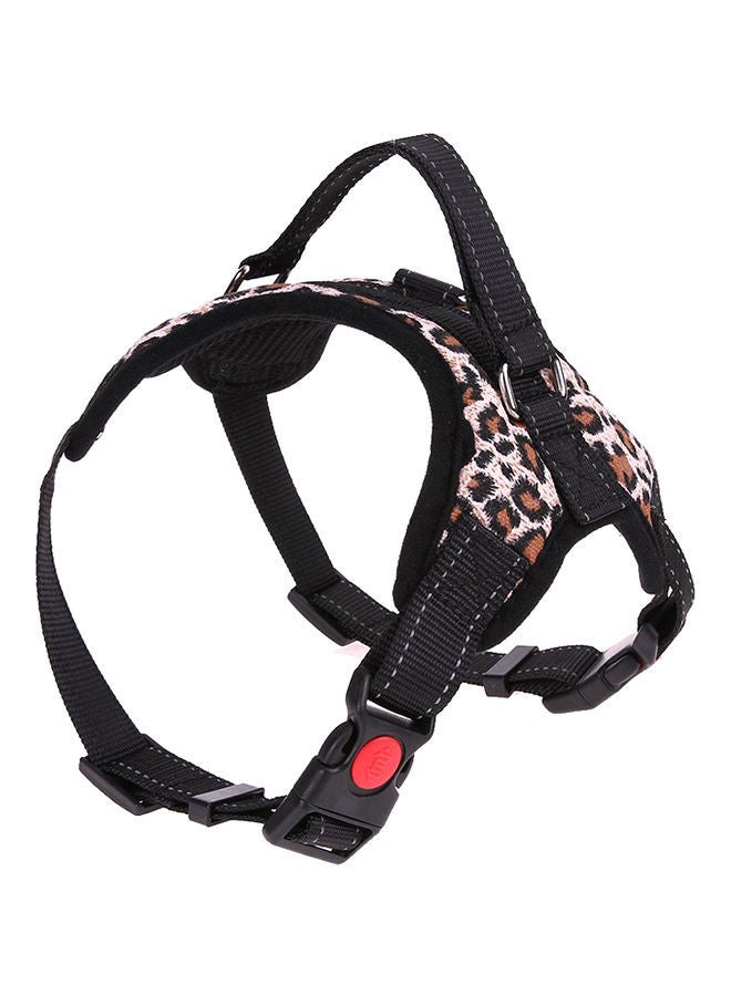 NIBEMINENT Leopard Print Breathable Chest Strap Harness Vest Brown/Black - Image 5