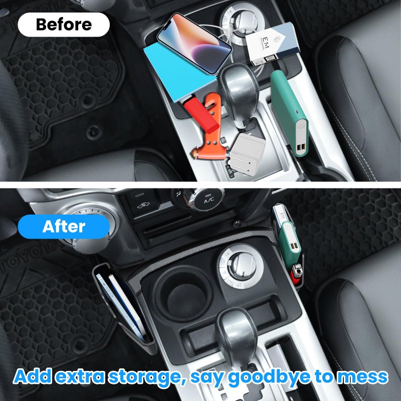 DIAMOOKY 3PCS Center Console Organizer Compatible with Toyota 4Runner 2024 2023 2022 2021 2020 2019-2010 Glove Box Organizer Gear Shift Tray Armrest Storage Box 5th Gen 4 Runner Accessories - Image 3