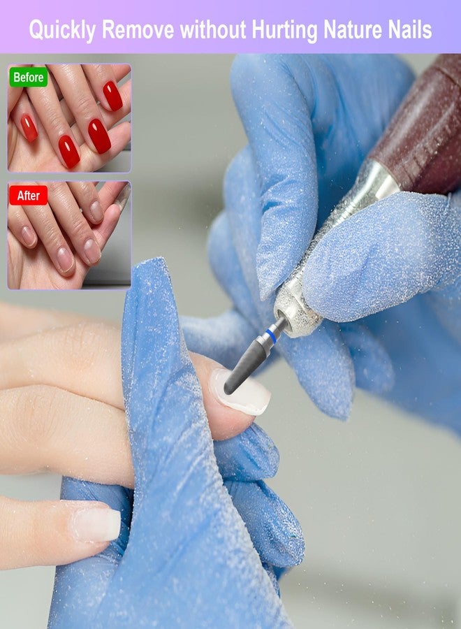 CGBE Nail Drill Bits, 6 Piece Nail Drill Bit Grinding Heads Carbide Machine Accessories for Manicure Remove Acrylic or Hard Gel Polygel, 3/32 Inch Professional Bits for Nail Cutter - Medium - Image 4