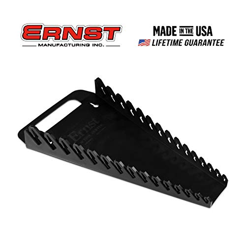 Ernst Manufacturing 5089 Wrench Gripper - Ergonomic Design, Holds 1/4" to 1 1/8" and 6 to 20 mm Wrenches, Portable 15 Tool Capacity, Black - Image 2