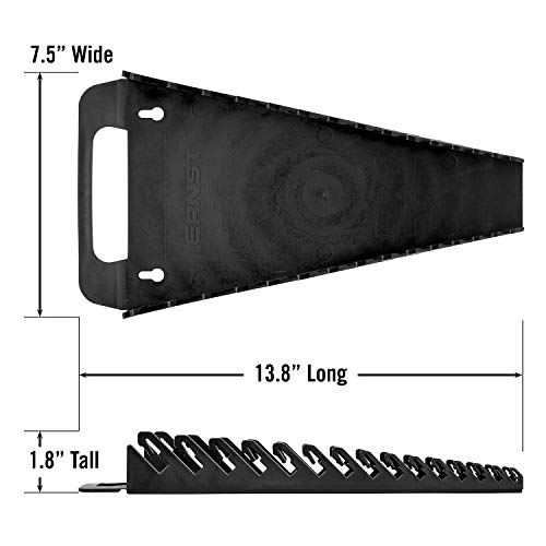 Ernst Manufacturing 5089 Wrench Gripper - Ergonomic Design, Holds 1/4" to 1 1/8" and 6 to 20 mm Wrenches, Portable 15 Tool Capacity, Black - Image 4