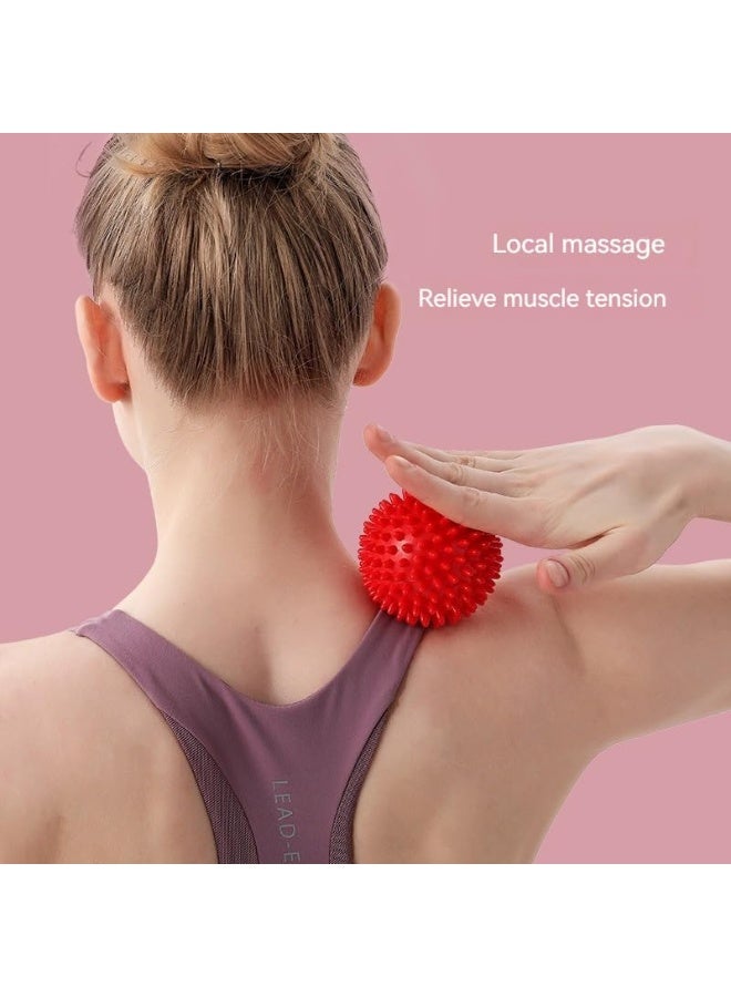 كيوشوب كرة تدليك عالية الجودة للتدليك وتخفيف آلام العضلات، كرات بتصميم شوكي، لتخفيف التوتر متعددة الالوان - Image 4