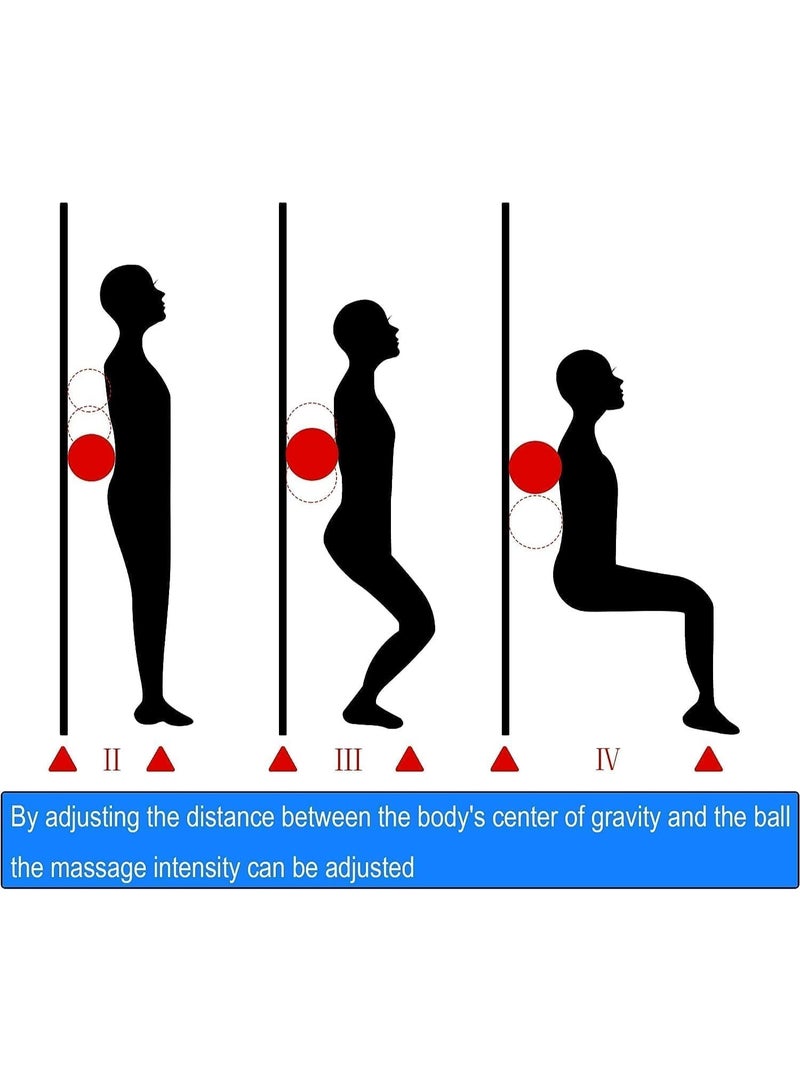كيوشوب كرة تدليك عالية الجودة للتدليك وتخفيف آلام العضلات، كرات بتصميم شوكي، لتخفيف التوتر متعددة الالوان - Image 2