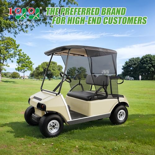 10L0L Golf Cart Sun Shade Cover for Club Car DS Precedent and EZGO TXT RXV, UV Heat Resistant Sunshade Curtain - Image 2