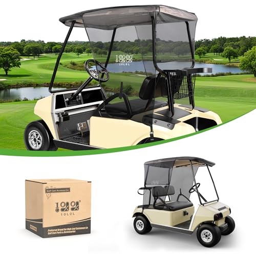 10L0L Golf Cart Sun Shade Cover for Club Car DS Precedent and EZGO TXT RXV, UV Heat Resistant Sunshade Curtain - Image 1